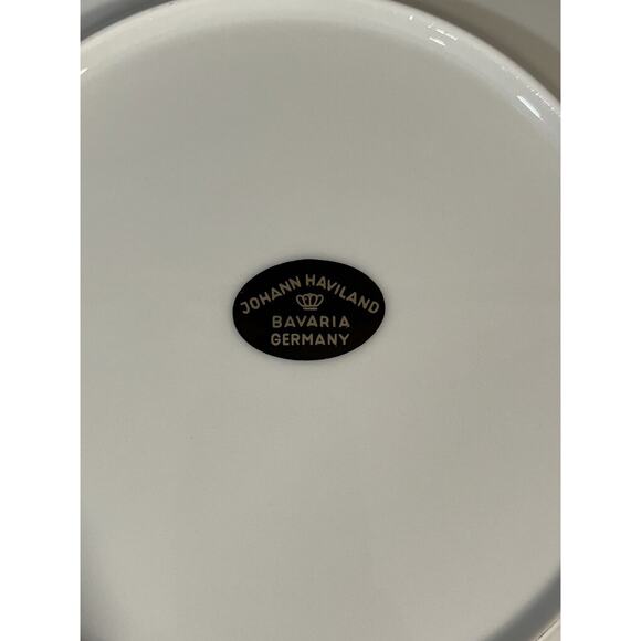(6) Johann Haviland Sweetheart Rose Porcelain Salad Plates Bavaria Germany - Picture 4 of 4